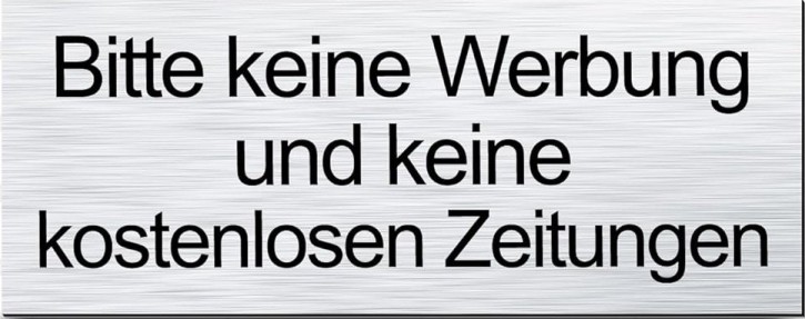 Brandengel® Bitte keine Werbung und keine Kostenlose Zeitung