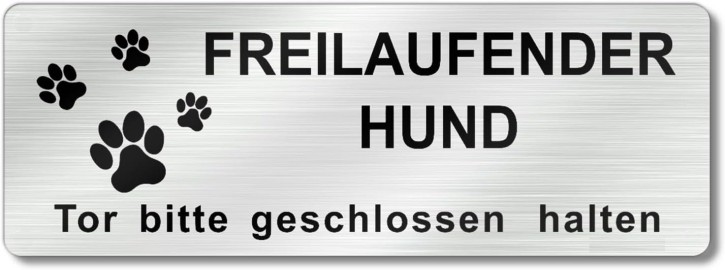 Brandengel® FREILAUFENDER HUND Tor bitte geschlossen halten