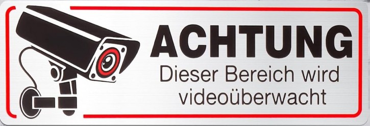 Brandengel® Achtung Dieser Bereich wird videoüberwacht