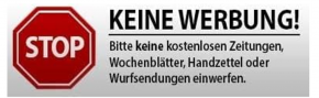 5 Stück Keine Werbung Aufkleber - Schild – Folie - Sticker (Stop Bitte Keine Kostenlose Zeitung, Reklame, Flyer, Handzettel, Wurfsendungen, Wochenblätter, Werbung) für den Briefkasten